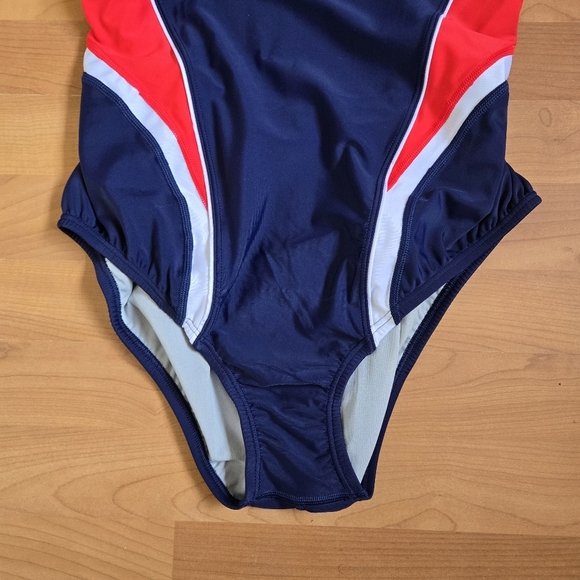 Speedo Quantum Splice One Piece Swimsuit Women 14 Athletic Swimming Surf UPF 50+ - Picture 6 of 15